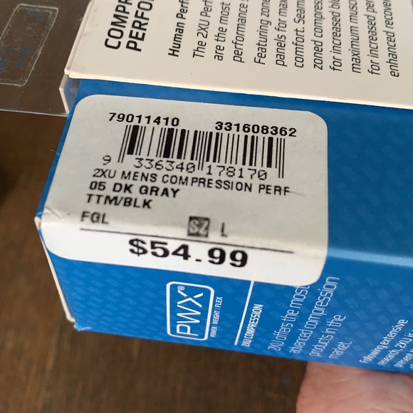 2XU men’s compression performance run socks - Picture 4 of 4